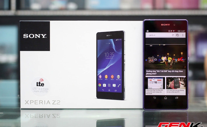 Mở hộp Xperia Z2 tại Việt Nam