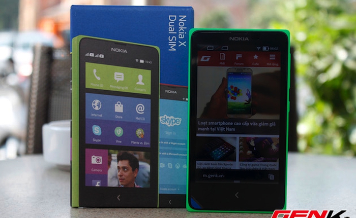 Mở hộp Nokia X Dual Sim tại Việt Nam