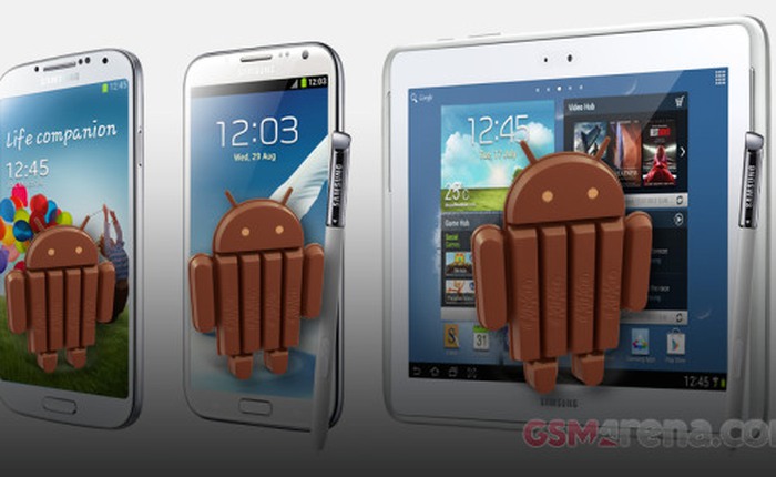 Samsung công bố loạt thiết bị Galaxy sẽ lên Android 4.4 trong nay mai
