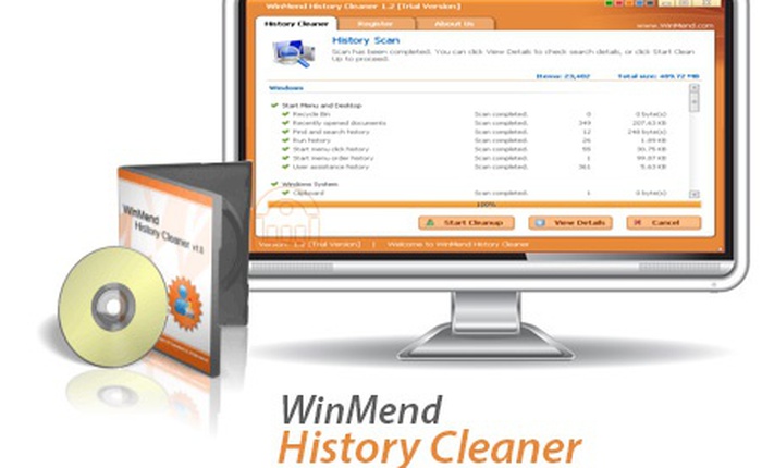 WinMend History Cleaner - Thêm một lựa chọn cho việc dọn dẹp máy tính