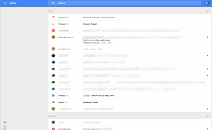 Google thử nghiệm giao diện hoàn toàn mới cho Gmail nền web