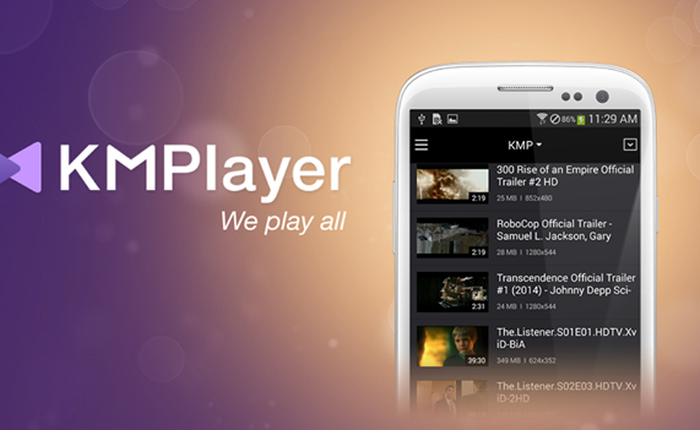 Dùng thử ứng dụng KMPlayer cho iOS và Android