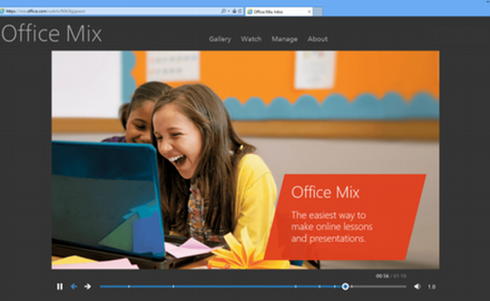 Office Mix, add-on tăng cường khả năng thuyết trình trực tuyến cho PowerPoint