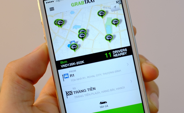 Dùng thử GrabTaxi tại HN: Gọi taxi nhanh, miễn phí 30.000 đồng cho mỗi chuyến