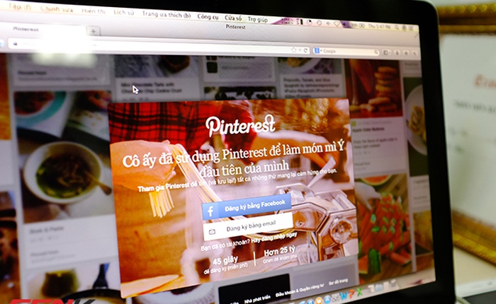 Mạng xã hội Pinterest cập nhật phiên bản tiếng Việt