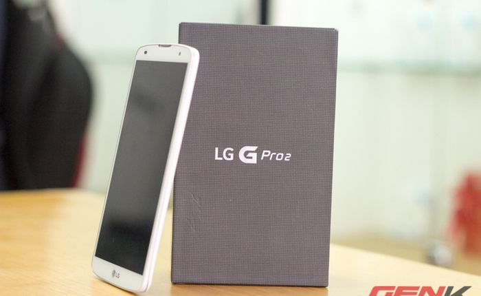 Trên tay phablet LG G Pro 2 tại Việt Nam: Màn hình đẹp, viền mỏng