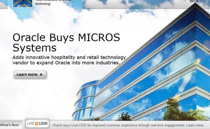 Oracle mua lại Micros System với giá 5,3 tỷ USD