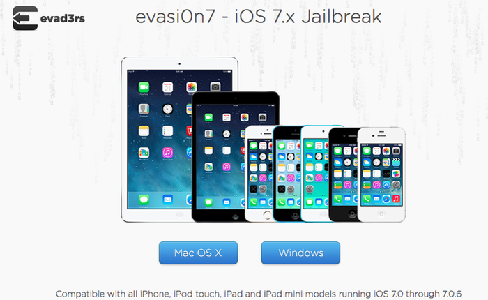 Đã có evasi0n7 phiên bản mới nhất hỗ trợ jailbreak iOS 7.0.6