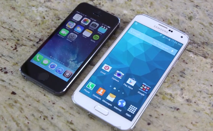 Video so sánh tính năng cảm biến vân tay trên iPhone 5s và Galaxy S5