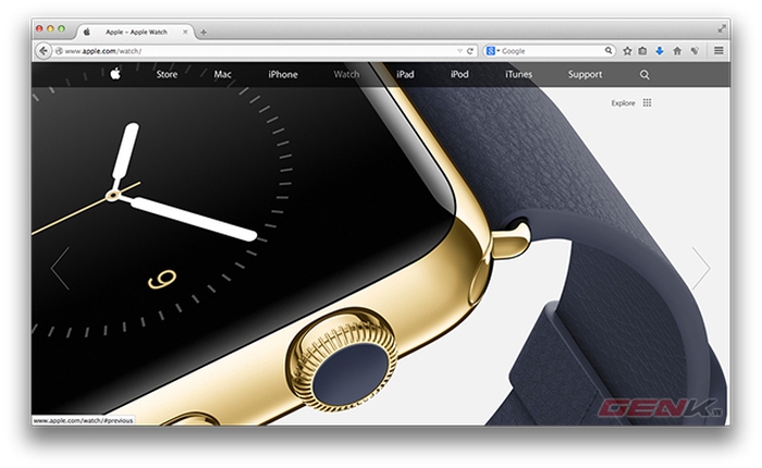 Apple.com thay đổi giao diện phẳng sau sự kiện ra mắt iPhone 6 và smartwatch