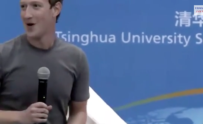 CEO Facebook trổ tài “bắn” tiếng Trung như gió