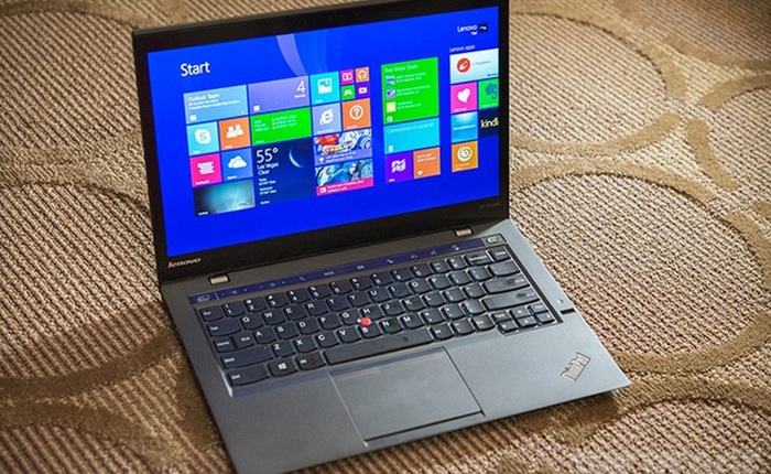 Laptop siêu mỏng nhẹ với pin 9 tiếng của Lenovo
