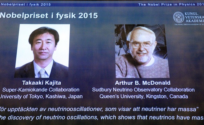 Giải Nobel vật lý được trao cho nghiên cứu hạt hạ nguyên tử