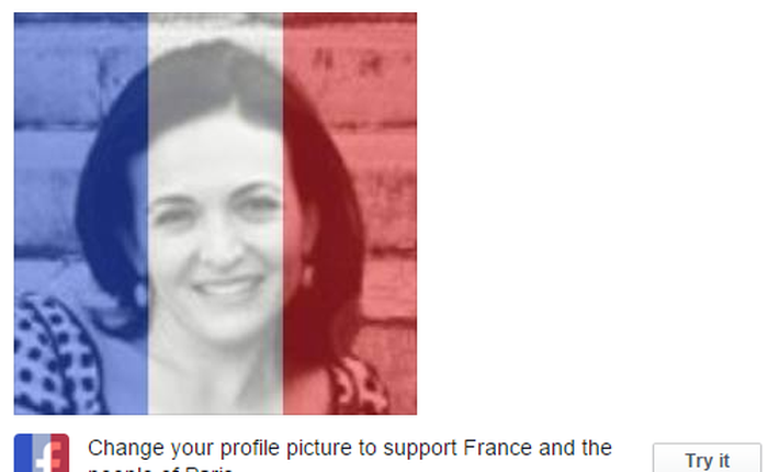 Facebook giúp người dùng thay avatar quốc kỳ Pháp