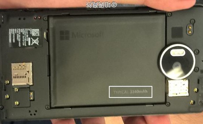 Lumia 950 XL có nắp lưng thảo rời, viên pin dung lượng 3.340 mAh?