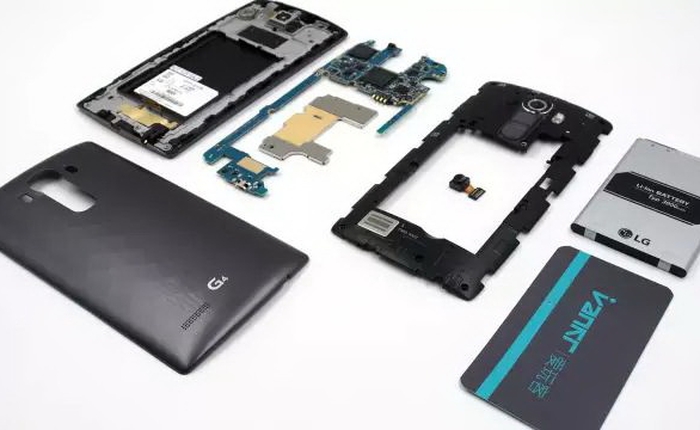 Rã máy LG G4: siêu phẩm nhưng dễ sửa chữa