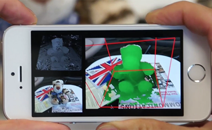 Microsoft tiết lộ dự án mới MobileFusion: biến smartphone thành máy quét 3D