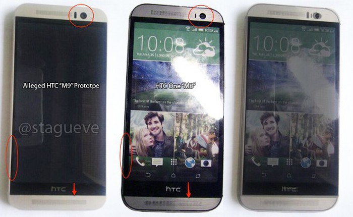 HTC One M9 đọ dáng bên người tiền nhiệm, One M9 Plus lộ diện?