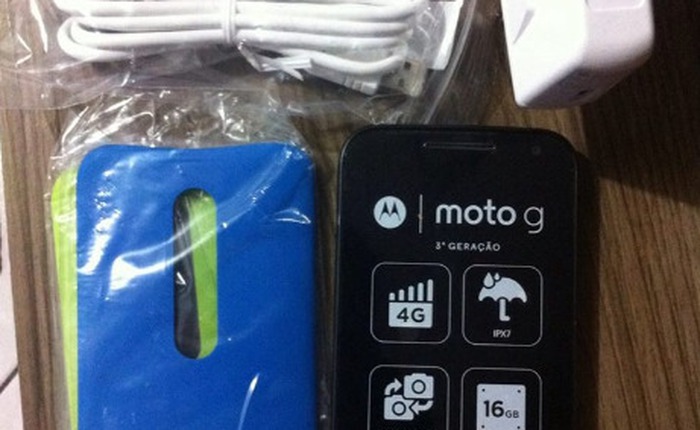 Mở hộp smartphone Moto G 2015 đầu tiên, phiên bản bộ nhớ 16 GB