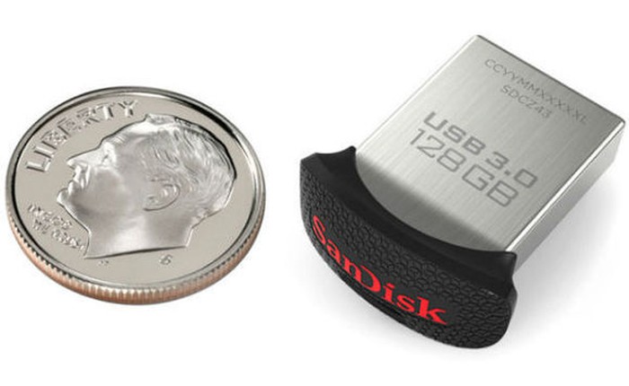 SanDisk ra mắt USB 3.0 128 GB nhỏ hơn cả đồng xu