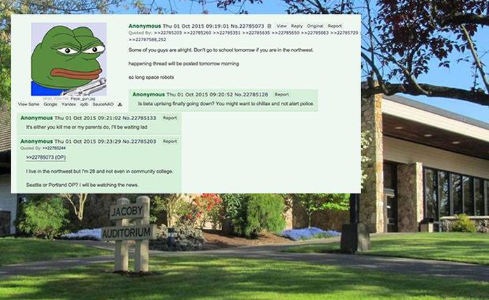 Vụ xả súng tại trường học ở Oregon đã được bàn luận từ trước trên mạng xã hội