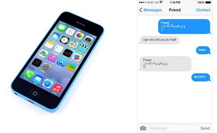 Đã có biện pháp tạm thời cho iPhone bị nhận tin nhắn Ả Rập "chết chóc"