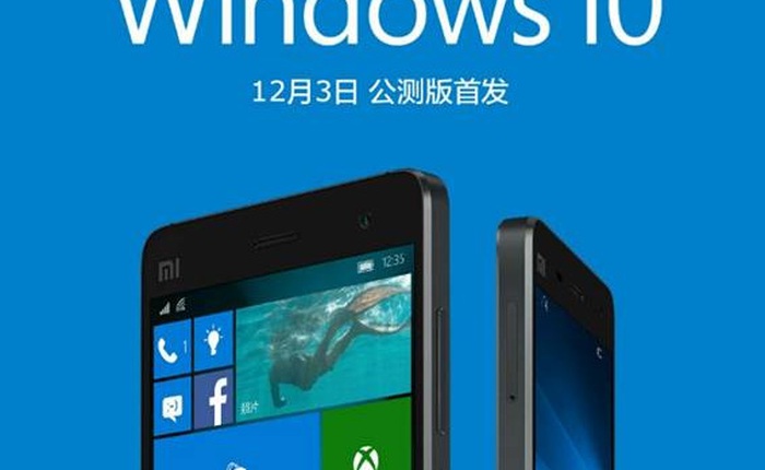 2 ngày nữa sẽ có bản ROM Windows 10 Mobile trên Xiaomi Mi 4
