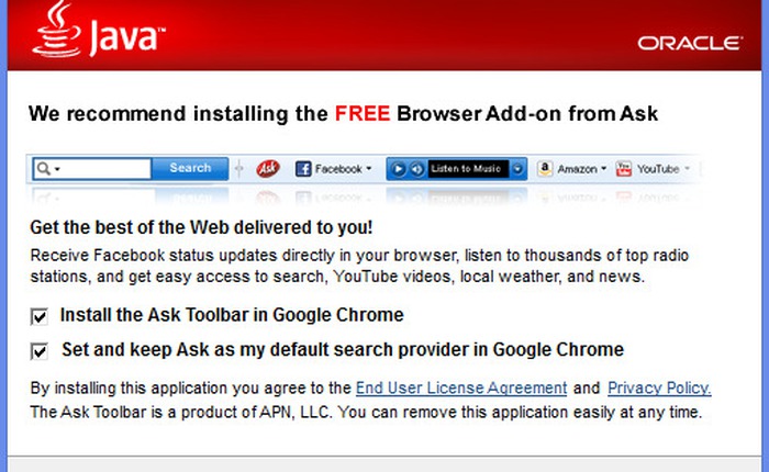 Ask Toolbar bị Microsoft liệt vào danh sách phần mềm độc hại