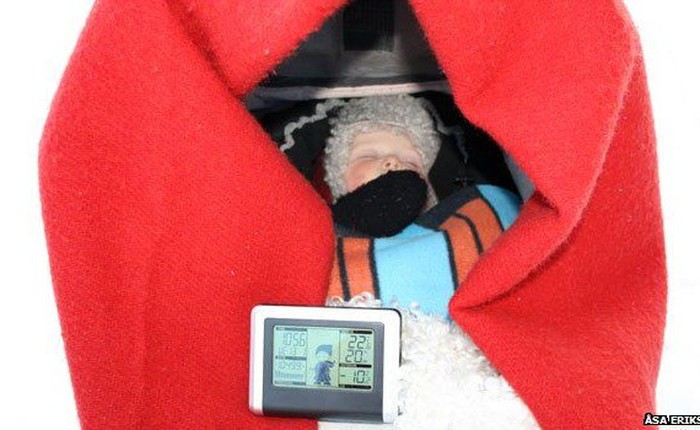 Trẻ em Bắc Âu được rèn luyện sức khỏe bằng cách ngủ ngoài trời lạnh 0°C