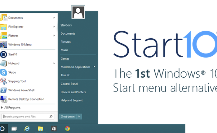 Đổi “phong cách cổ điển” cho Start Menu trên Windows 10