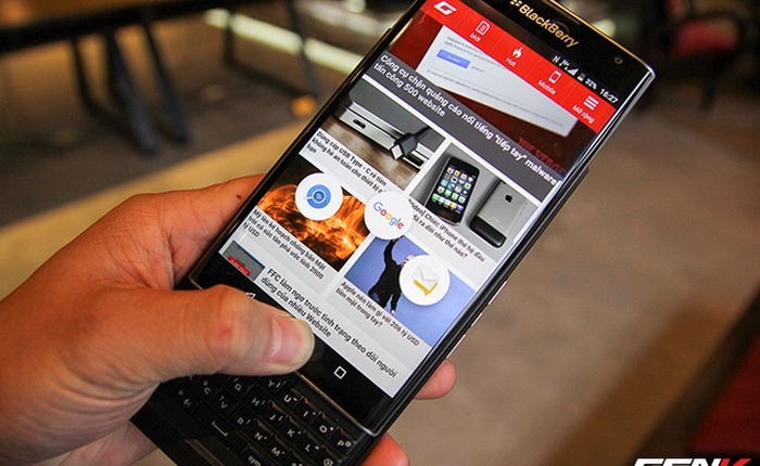 Cận cảnh BlackBerry Priv, điện thoại đầu tiên chạy Android của BlackBerry