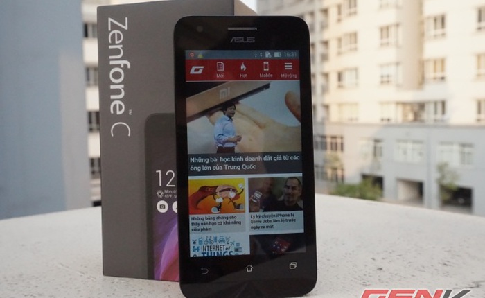 Trên tay smartphone ASUS Zenfone C: giá rẻ bất ngờ, cấu hình trong mơ