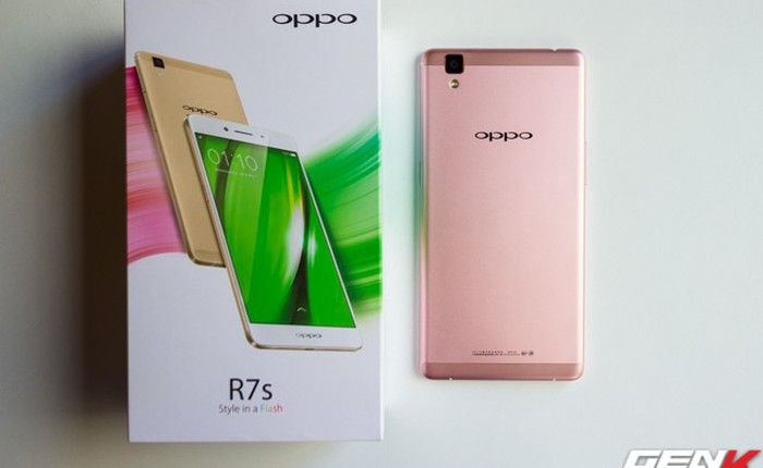 Cận cảnh Oppo R7s phiên bản vàng hồng tại Việt Nam, giá dưới 10 triệu đồng