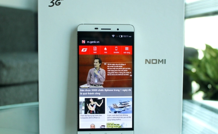 Cận cảnh smartphone Nomi 3S: thiết kế sang trọng, màn hình "đập đá"
