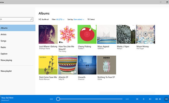 Microsoft giới thiệu ứng dụng Music và Video mới cho Windows 10