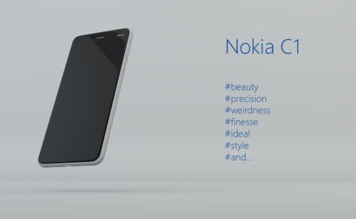 Chiêm ngưỡng mẫu thiết kế siêu bắt mắt của Nokia C1