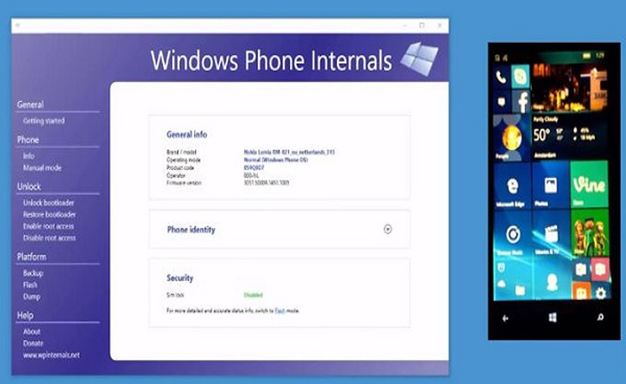 Windows Phone Internals cho phép root, sử dụng ROM tùy biến trên điện thoại Lumia