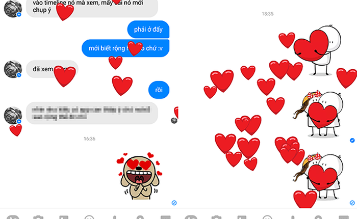Facebook Messenger cập nhật hiệu ứng dành riêng cho tình yêu