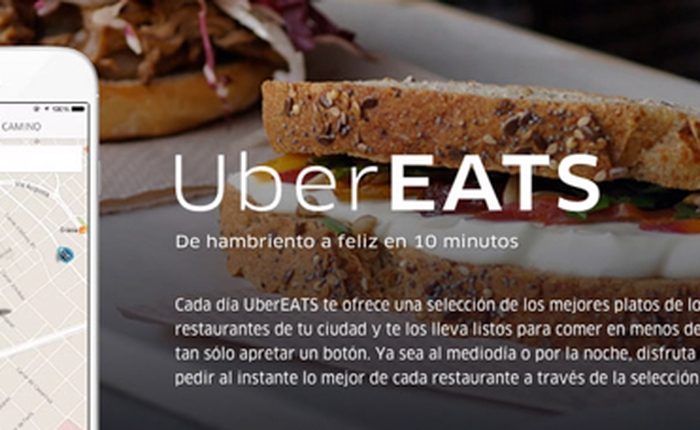 Sau taxi, Uber triển khai dịch vụ giao thức ăn tại Mỹ