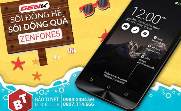 Công bố kết quả chương trình quay số may mắn trúng smartphone ASUS ZenFone 5 - A501