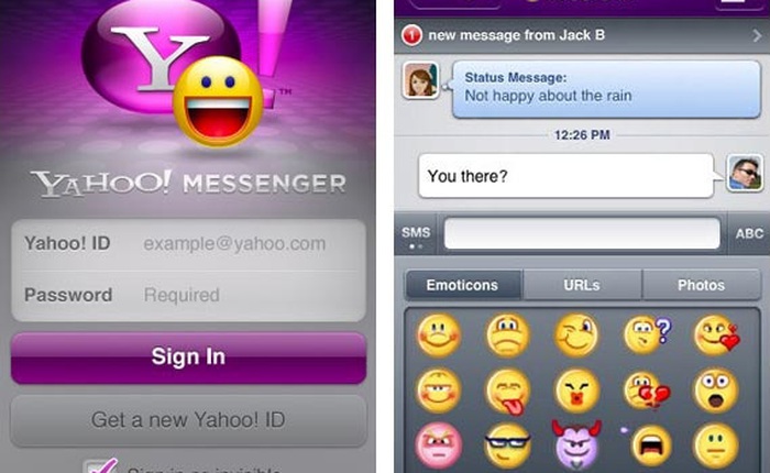 Yahoo Messenger âm thầm ngưng hỗ trợ nền tảng iOS