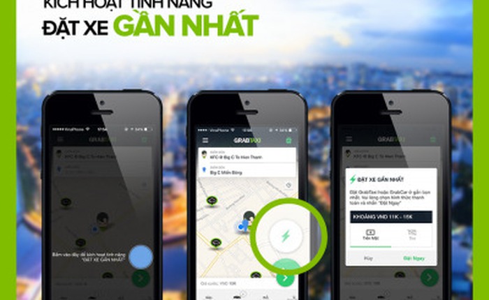 GrabTaxi ra mắt tính năng “Đặt xe gần nhất” tại Việt Nam