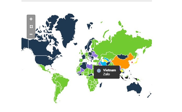 Thống kê của SimilarWeb cho thấy Zalo là ứng dụng liên lạc phổ biến nhất Việt Nam