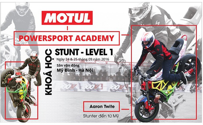 Sẵn sàng với khóa học Stunt của Motul Powersport Academy tại Việt Nam