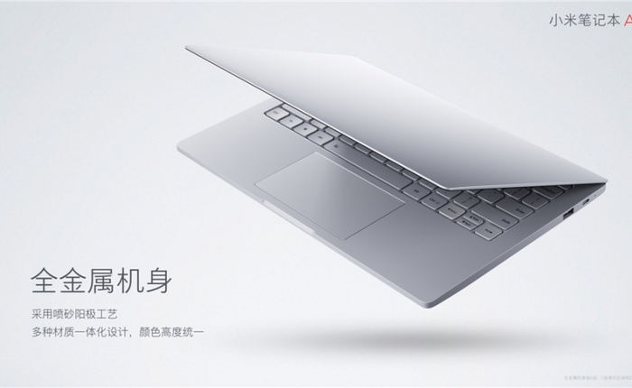 [Chính thức] Xiaomi công bố Laptop Air dùng chip Core i5, NVIDIA 940MX, màn 13,3 inch, giá 16,7 triệu