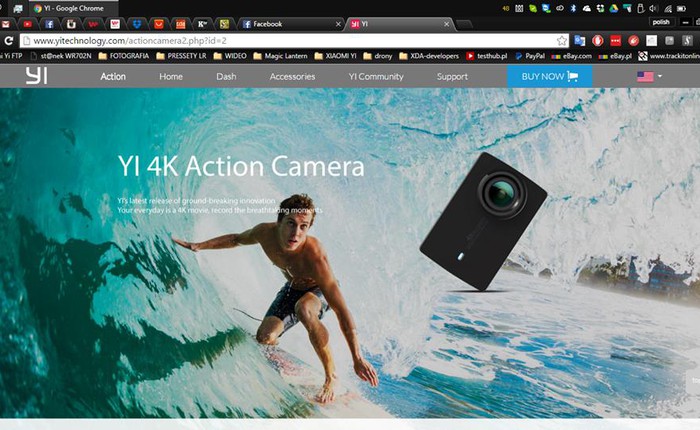 Lộ diện camera hành trình Xiaomi Yi 4K Action Camera 2