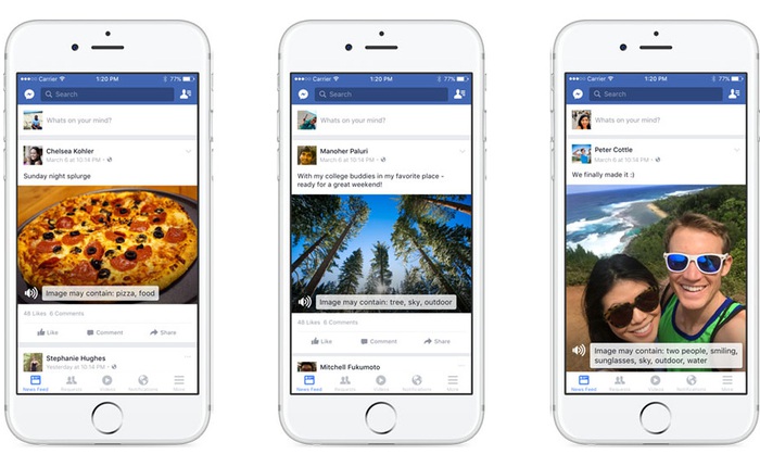 Tính năng mới này sẽ sẽ giúp người mù cũng có thể lướt Facebook