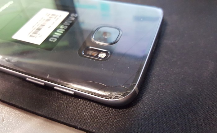 Hí hửng có smartphone mới, anh chàng này lại trở thành người dùng đầu tiên làm vỡ Galaxy S7 edge