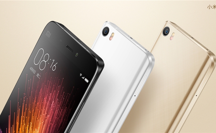 Xiaomi trình làng Mi 5: thiết kế mới, Soc 820, có cảm biến vân tay, USB Type-C, giá từ 6,8 triệu đồng