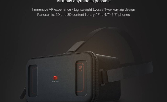 Xiaomi ra mắt kính thực tế ảo kèm 1 loạt ứng dụng nội dung VR, giá hơn 3 nghìn đồng